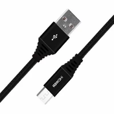Câble en nylon 1,5 mètres - USB-A vers MICRO-USB - IHOWER H002 - allintech.fr - noir