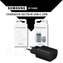 Chargeur secteur USB-C - 25W - SAMSUNG EP-TA800 allintech.fr noir et blanc